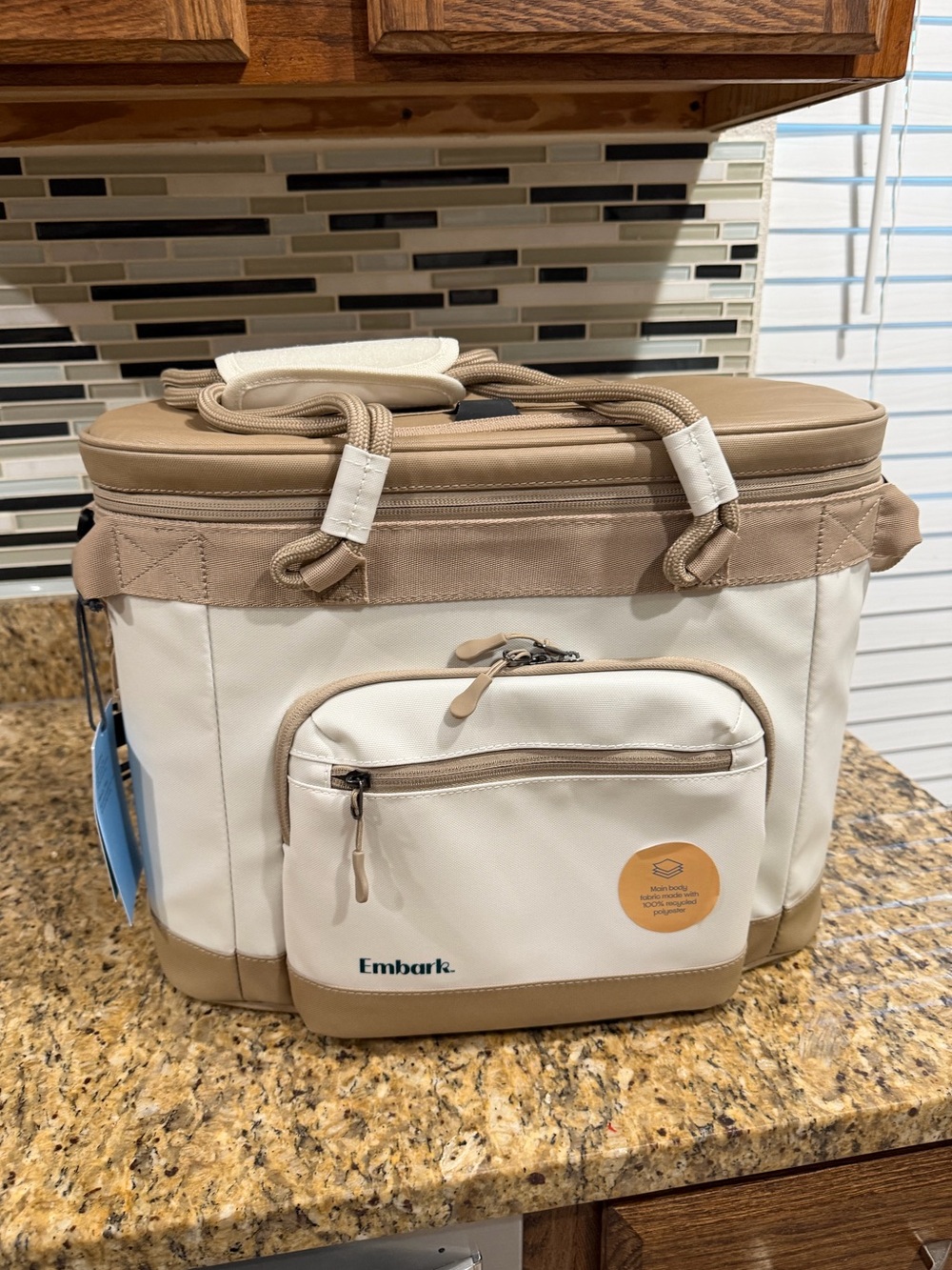 Embark soft sided 23qt cooler tan